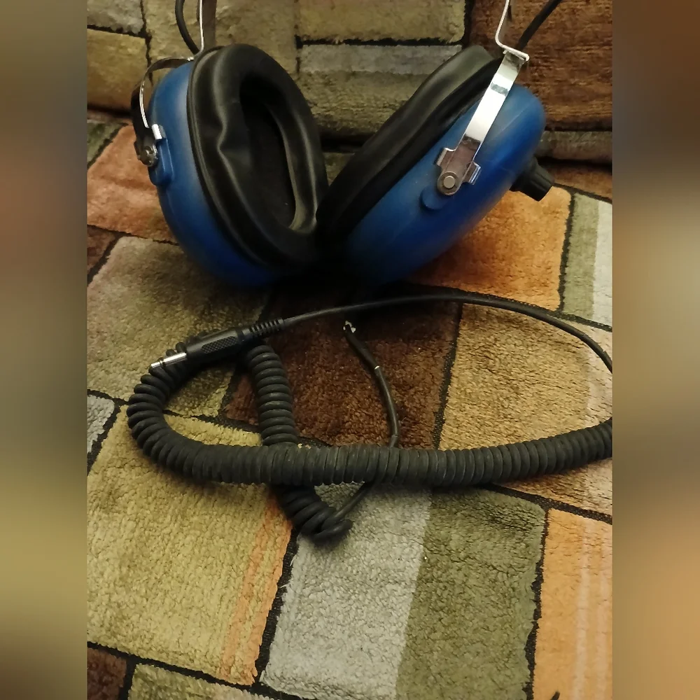 Blue and Black Over-Ear Headphones